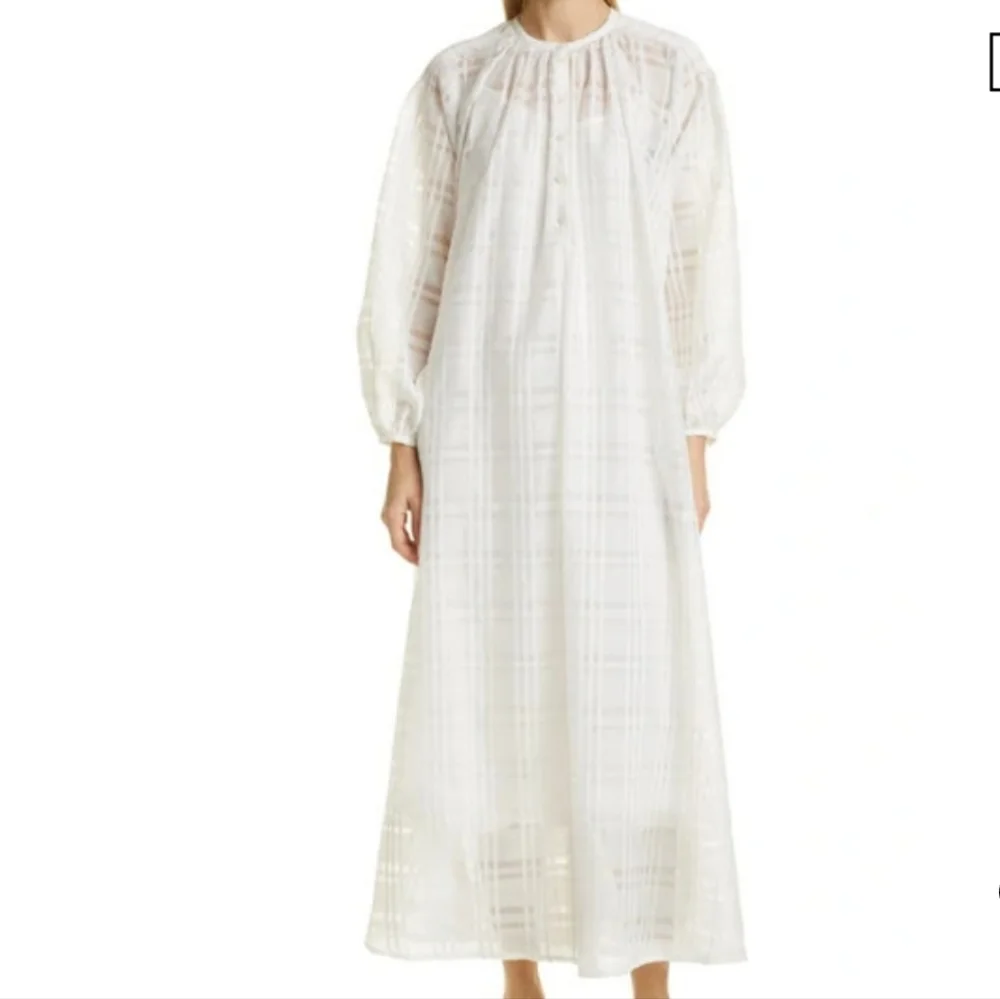 Birgette Herskind White Maxi Dress Size 36 - Picture 3 of 16